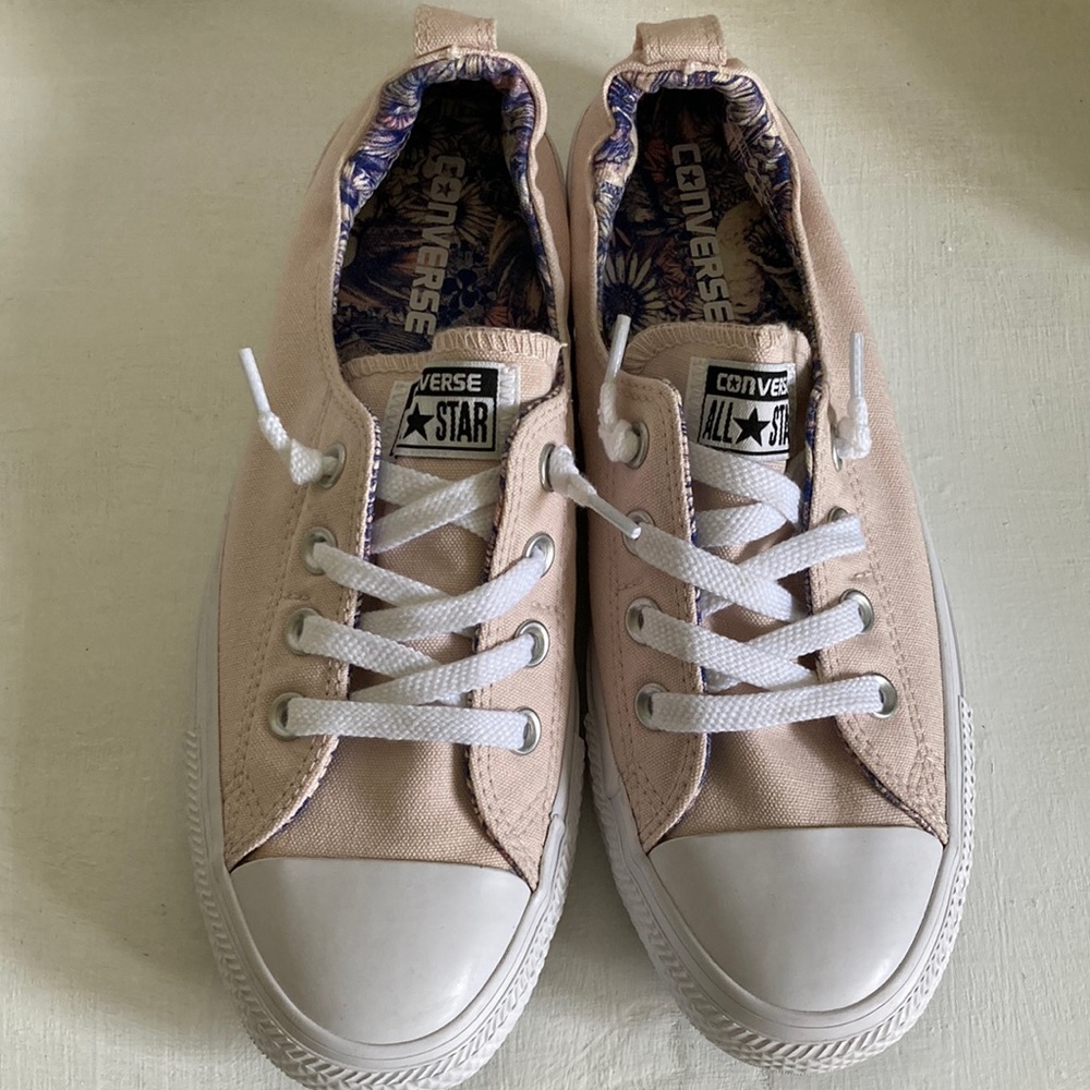 CONVERSE All Star Shoreline Slip On Women’s 9 NWOT No Flaws Barely Pink / White